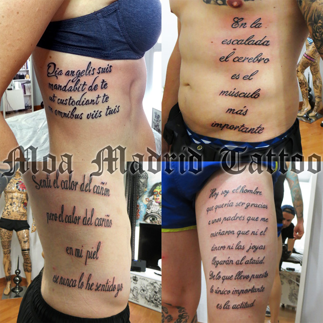 Tatuajes de lettering: grandes frases