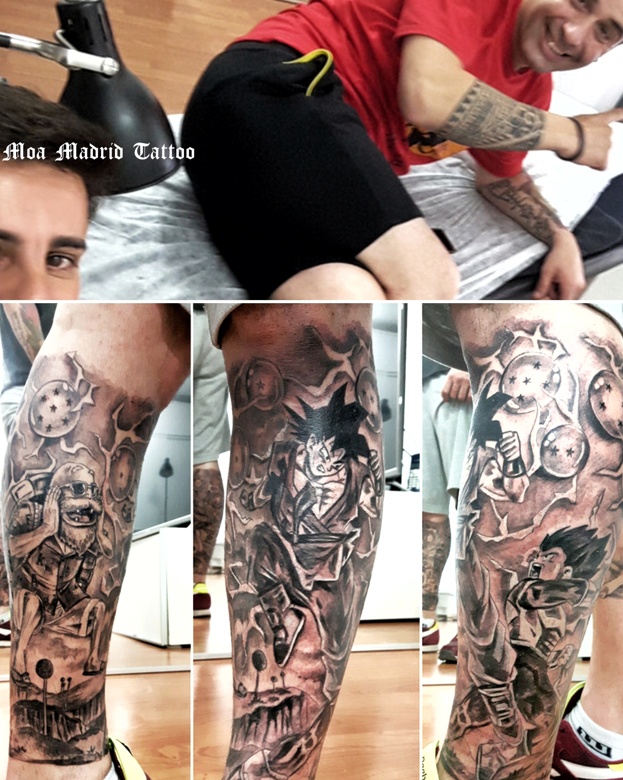 Tatuaje Dragon Ball con diseño exclusivo creado para Alexis