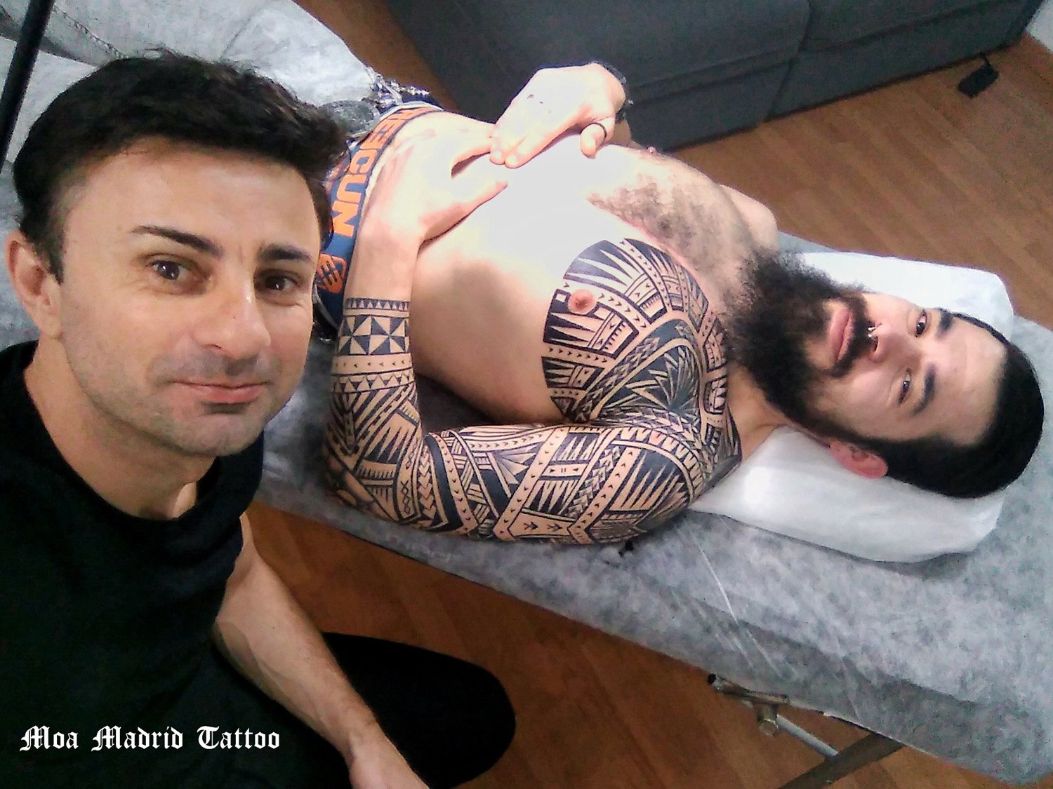 Tatuaje maorí diseño exclusivo Moa Madrid Tattoo, tu tatuador maorí en Madrid