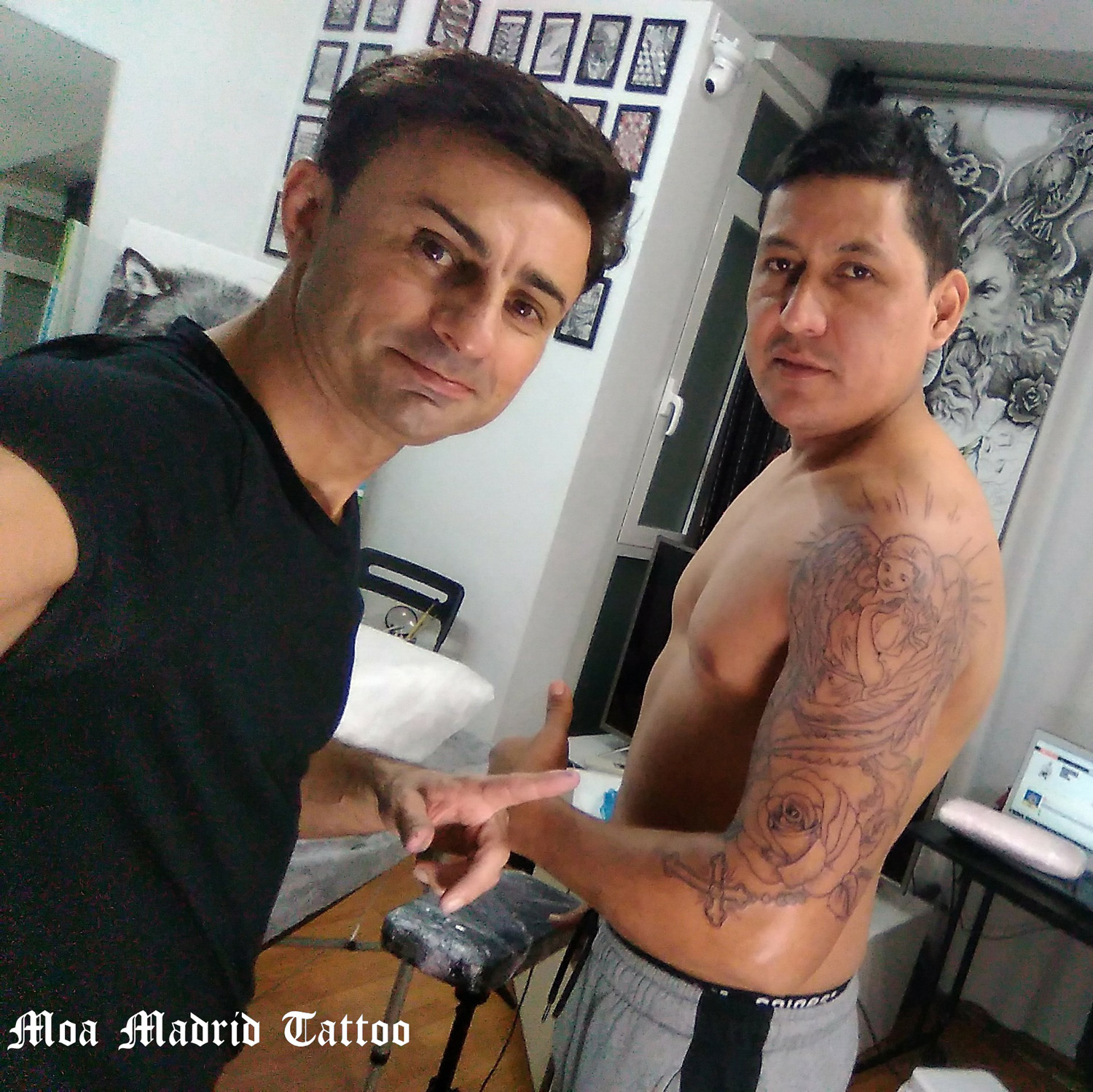 Tatuador de realismo en Madrid: medio brazo tatuado