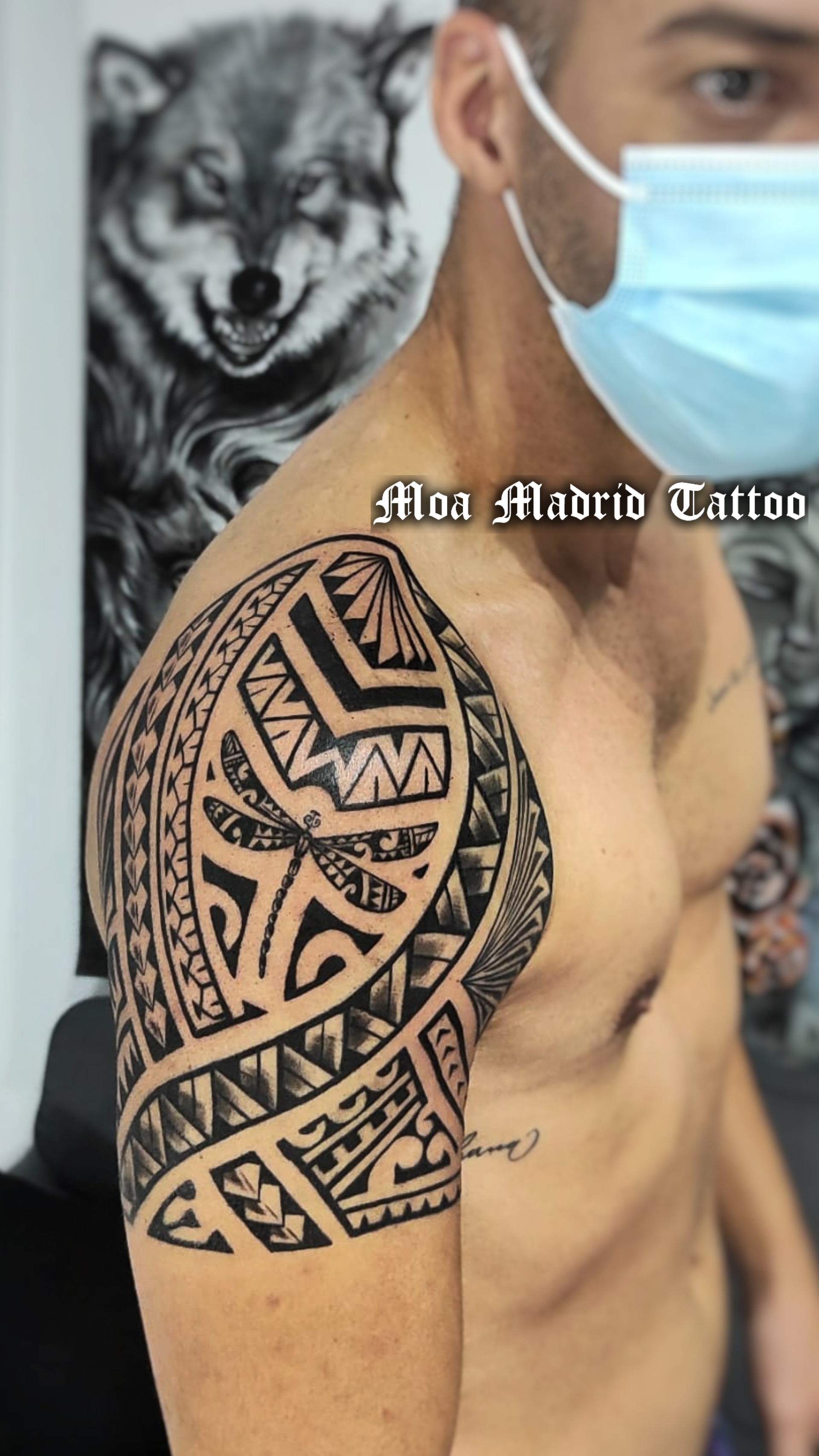 Diseño exclusivo de tatuaje samoano, Moa tatuador maorí