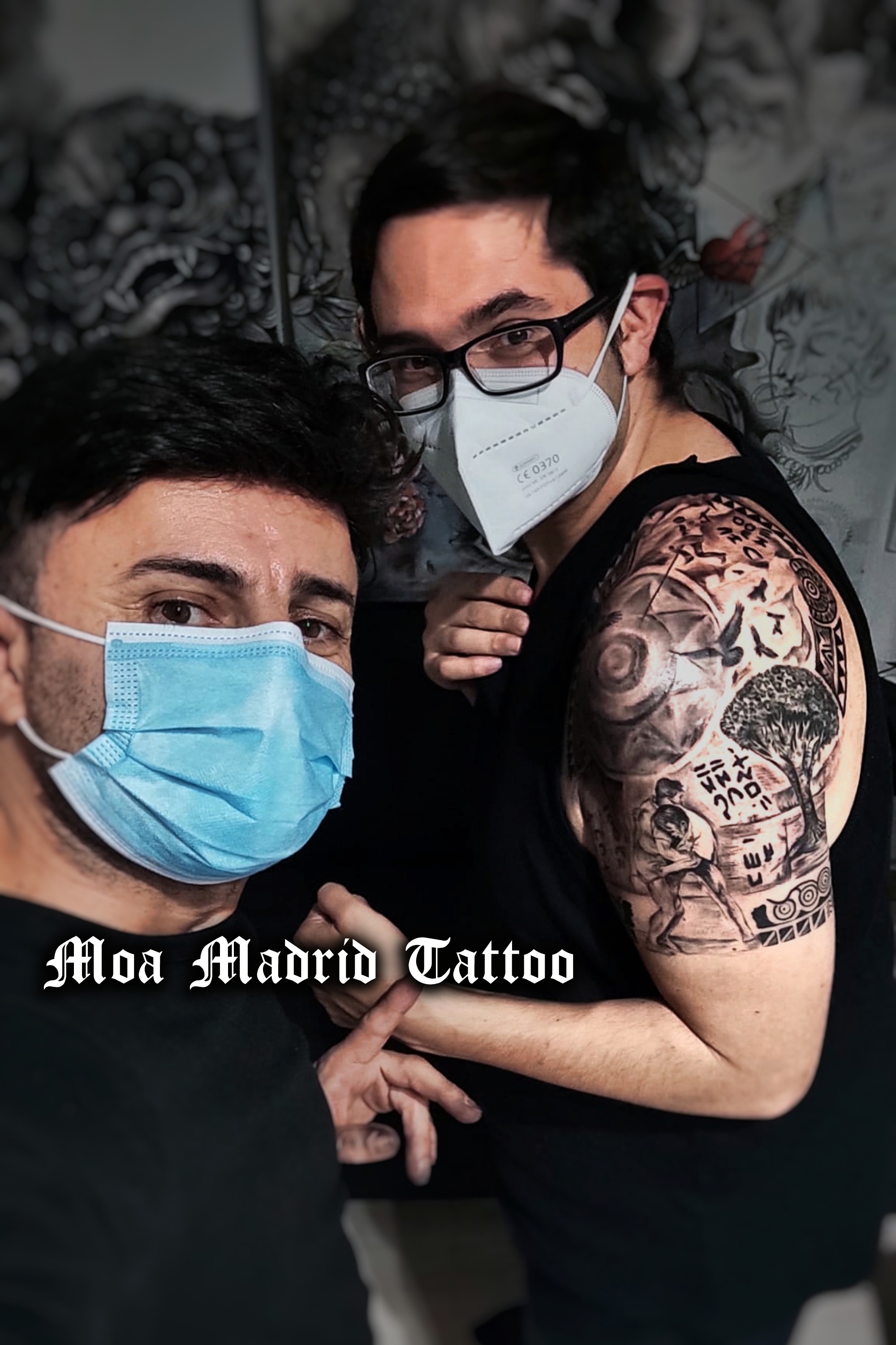 Soy Moa, diseñador y tatuador de este tattoo homenaje a la isla de La Palma