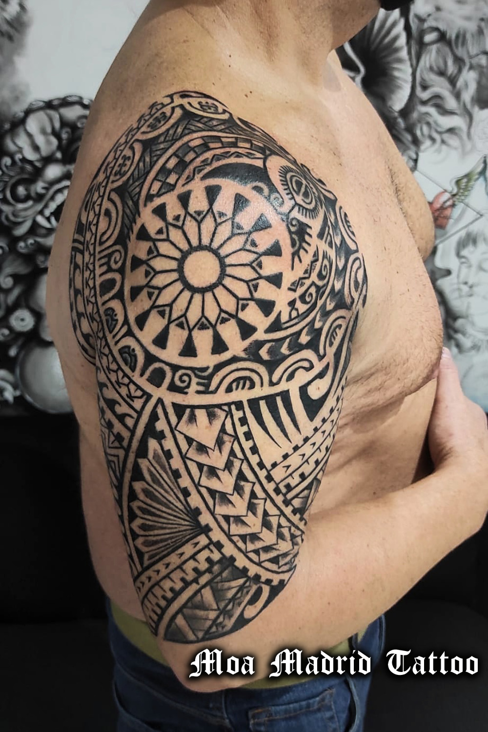 Nuevo diseño de tatuaje maorí y ampliación y repaso del anterior