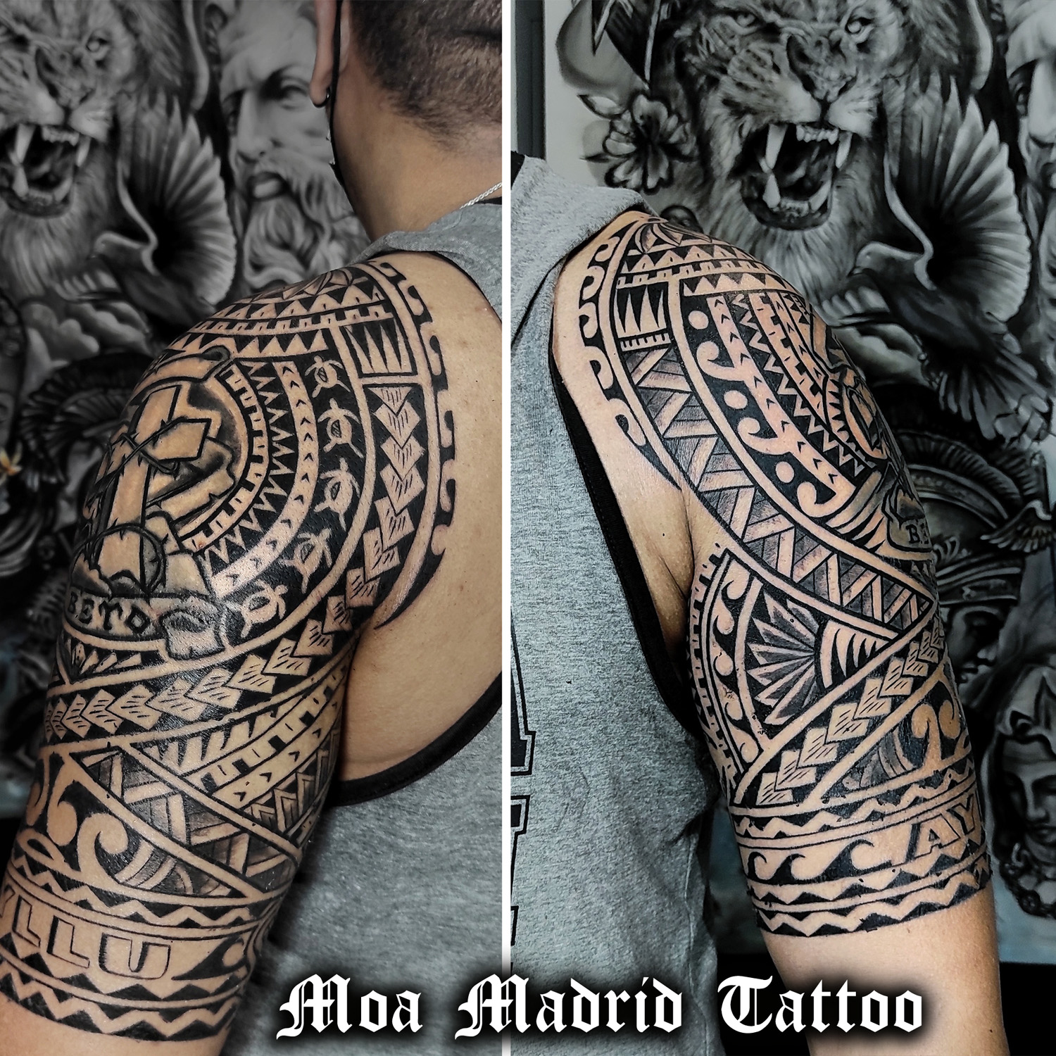 Viene de Estados Unidos a hacerse un tatuaje maorí en Madrid tatuaje maorí, diseño exclusivo en Madrid