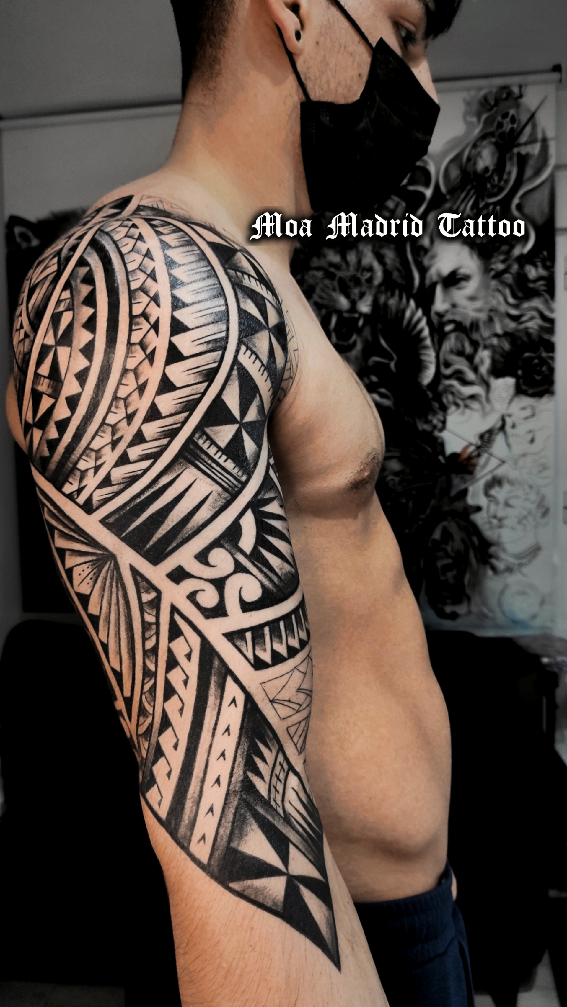 Tatuaje samoano diseño exclusivo en Madrid