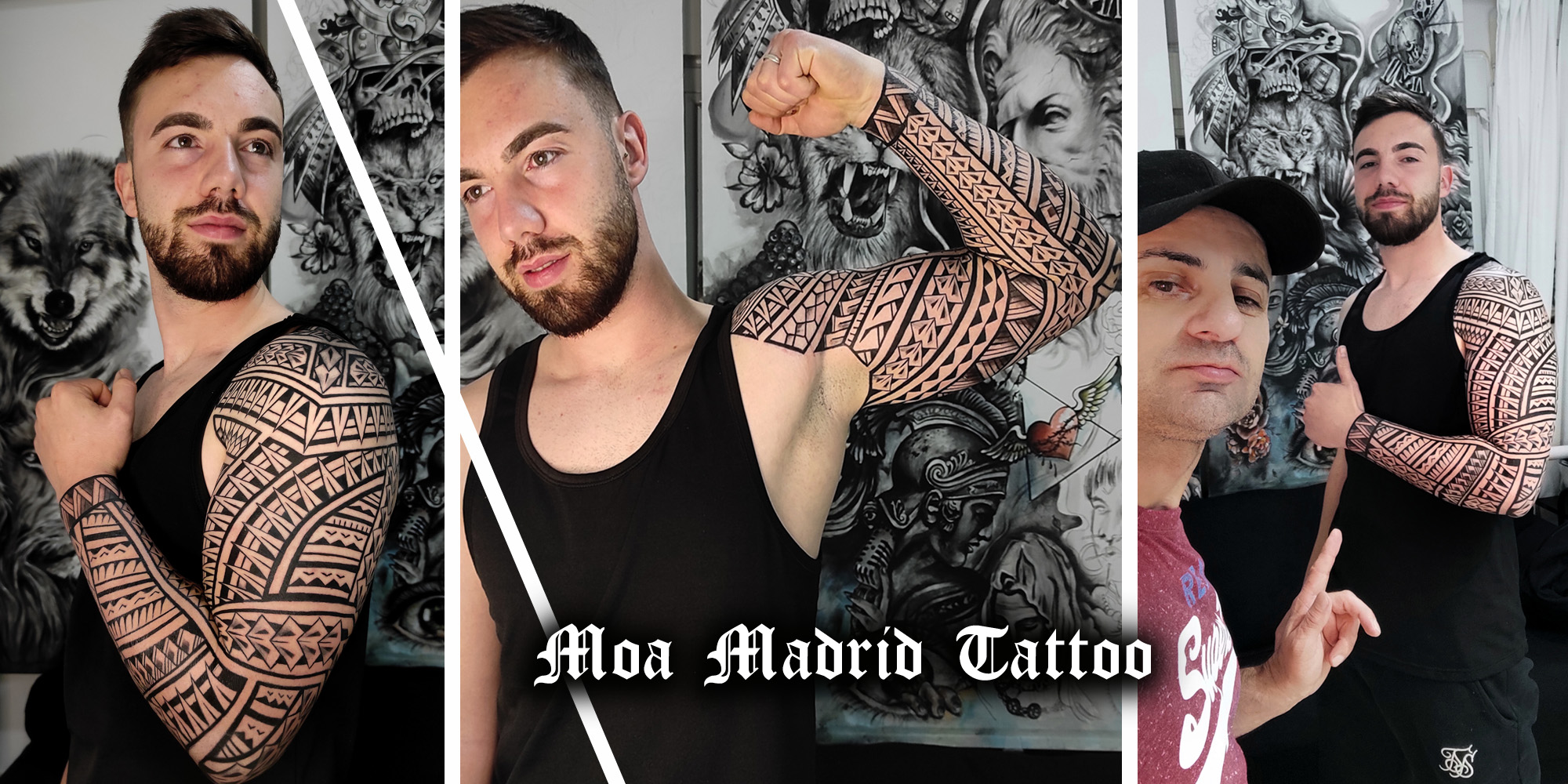Opiniones de clientes sobre Moa Madrid Tattoo - Sergio de Granada: Tatuaje samoano de brazo entero