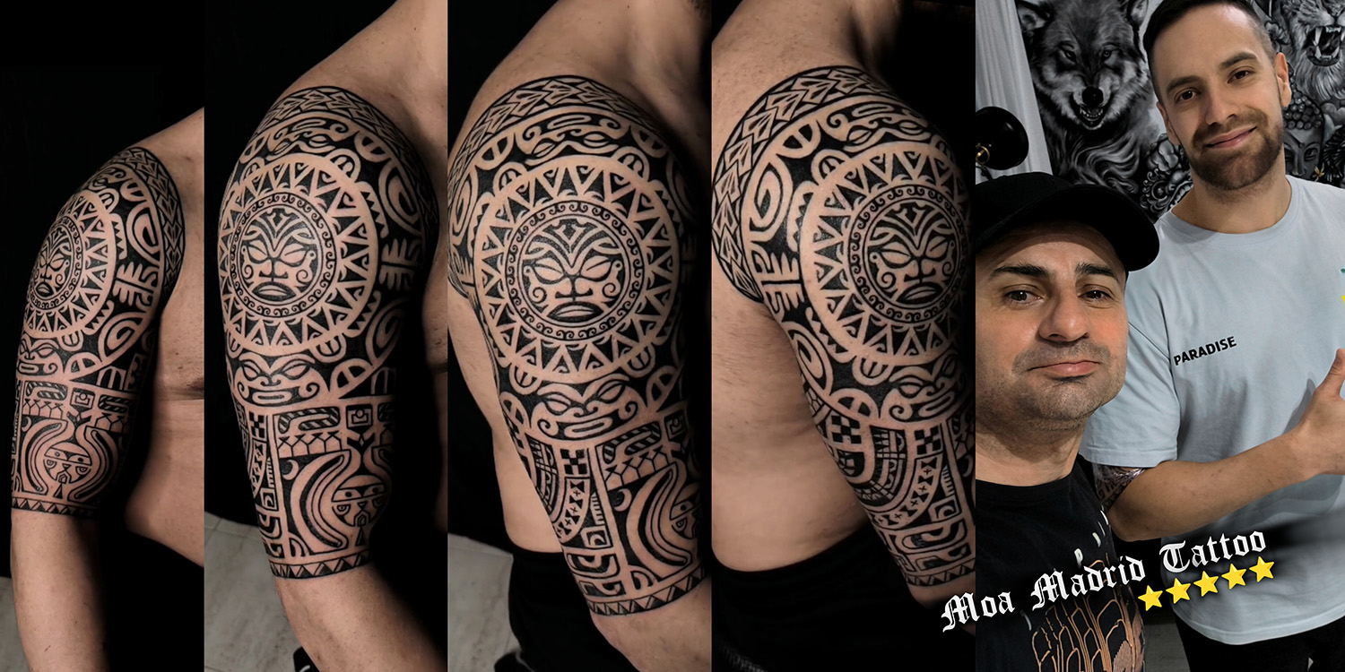 Opiniones de clientes sobre Moa Madrid Tattoo - Tatuaje maorí de hombro a codo
