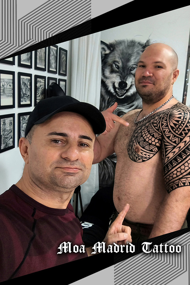 Tatuador en Madrid estilo samoano