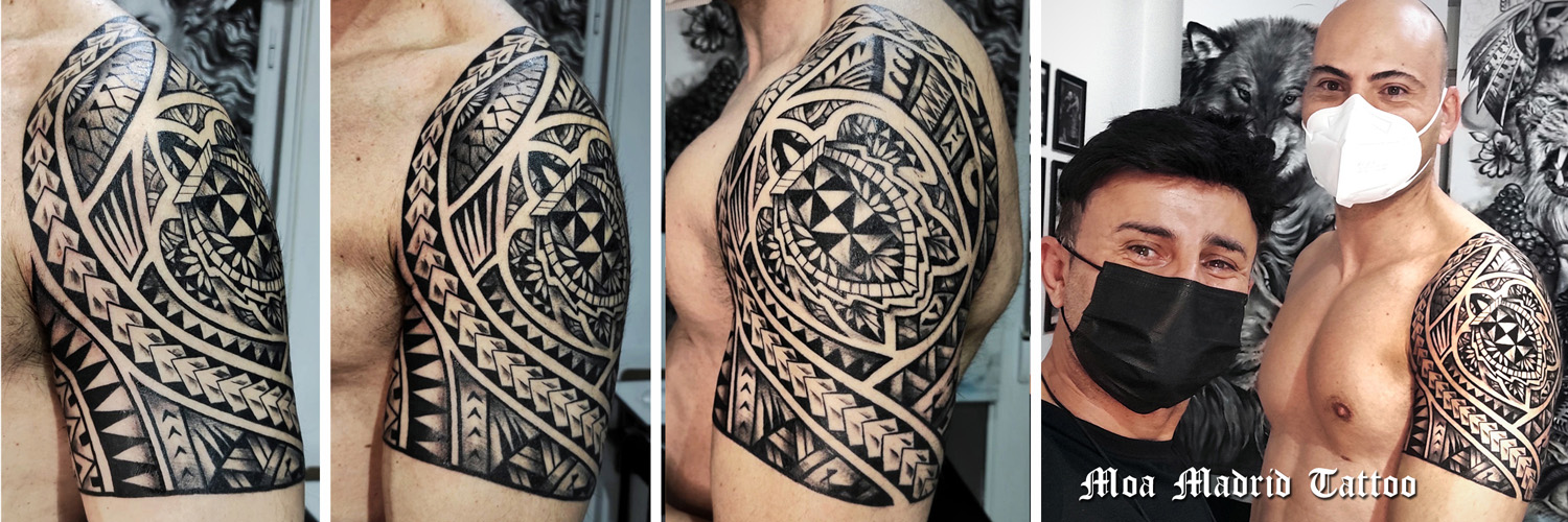 Novedades Moa Madrid Tattoo - Tatuaje maorí con tortuga