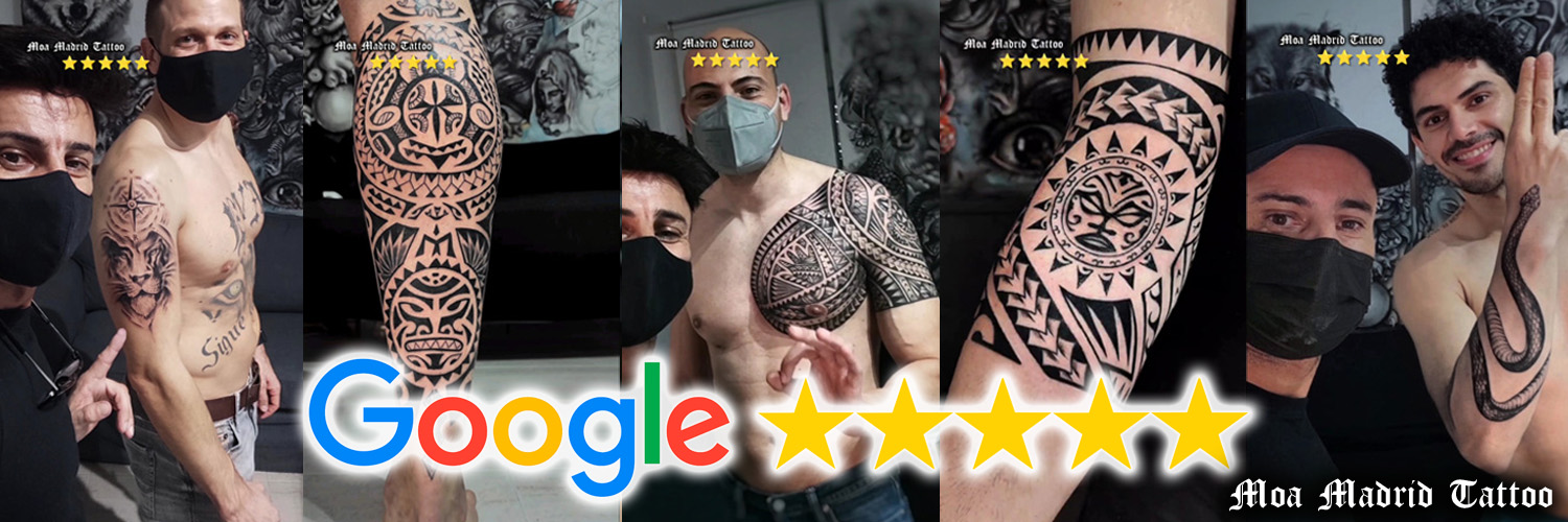 Novedades Moa Madrid Tattoo - Tatuajes con 5 estrellas en Google