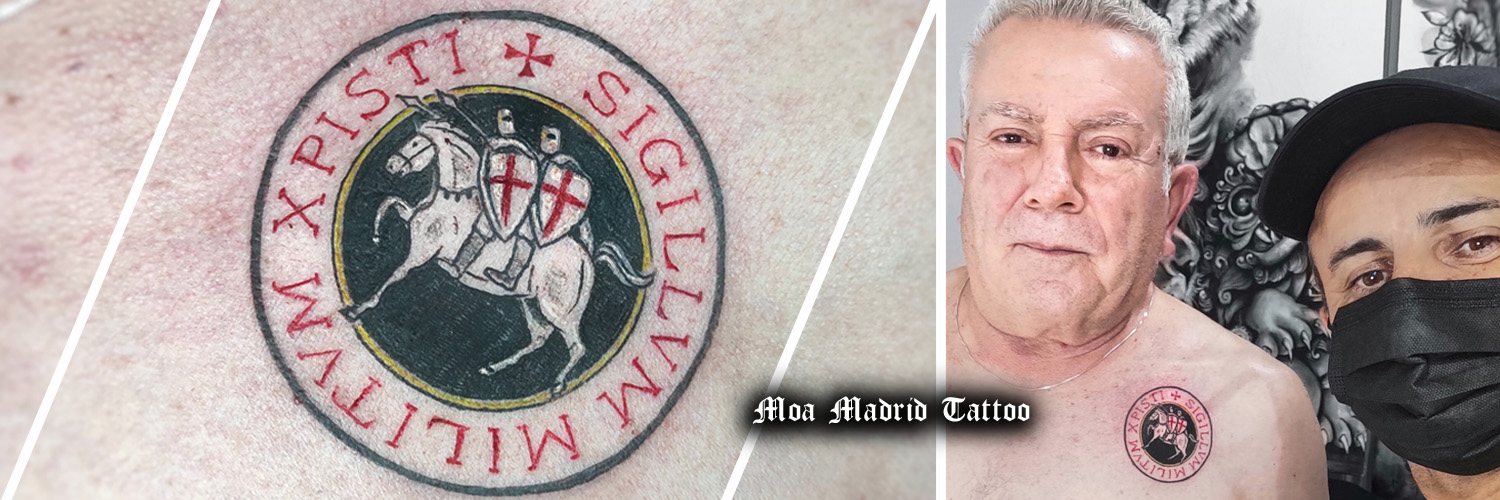 Novedades Moa Madrid Tattoo - Tatuaje sello Caballeros Templarios