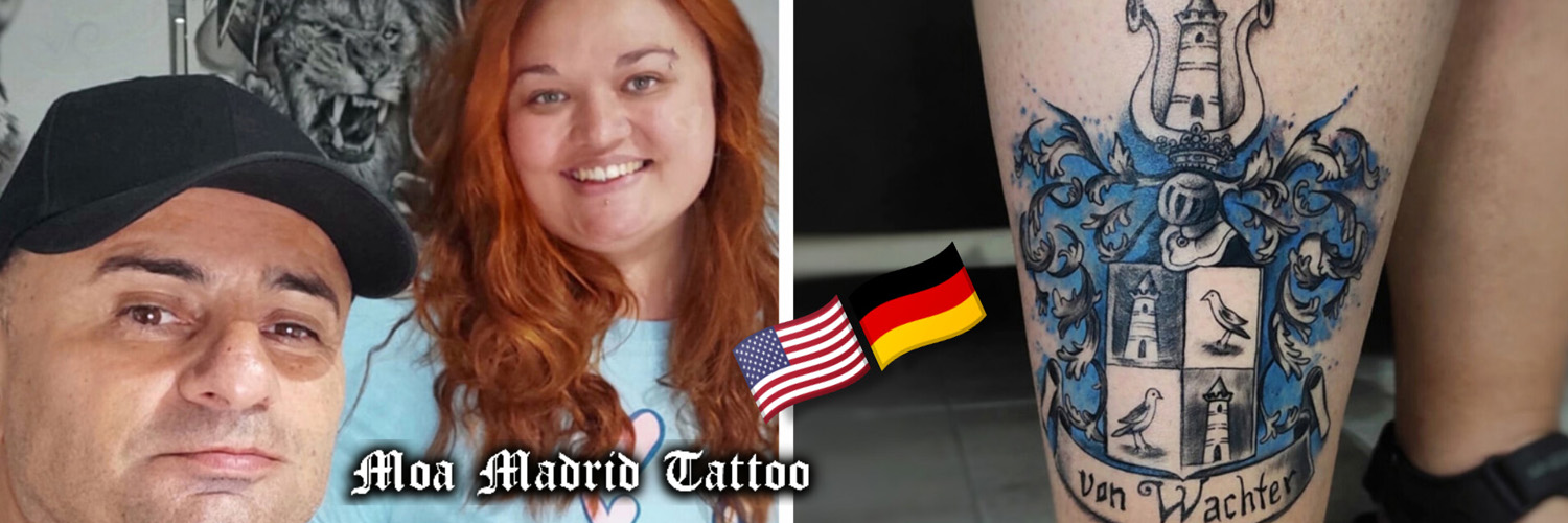 Novedades Moa Madrid Tattoo - Tatuaje heráldico: escudo de la familia Von Watcher