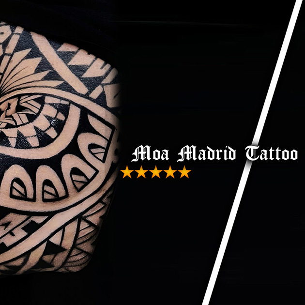Tatuaje samoano en el antebrazo